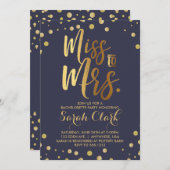 Frau Junggeselinnen-Abschied Einladung (Vorne/Hinten)