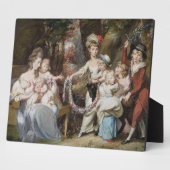 Frau Justinian Casamajor und Acht ihrer Kinder, Fotoplatte (Seite)