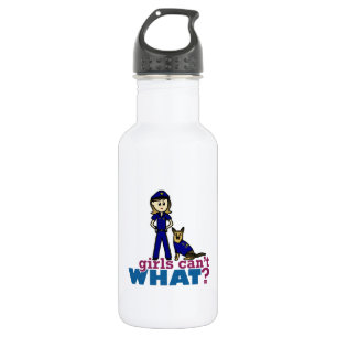 Frau K-9-Polizeibeamte Trinkflasche