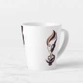 Frau Kaffee Milchtasse (Rechte Ecke)
