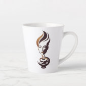 Frau Kaffee Milchtasse (Rechts)