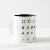 Frau-Kaffee-Tasse der Chic Geekgenetik xx Zweifarbige Tasse (Vorderseite Links)