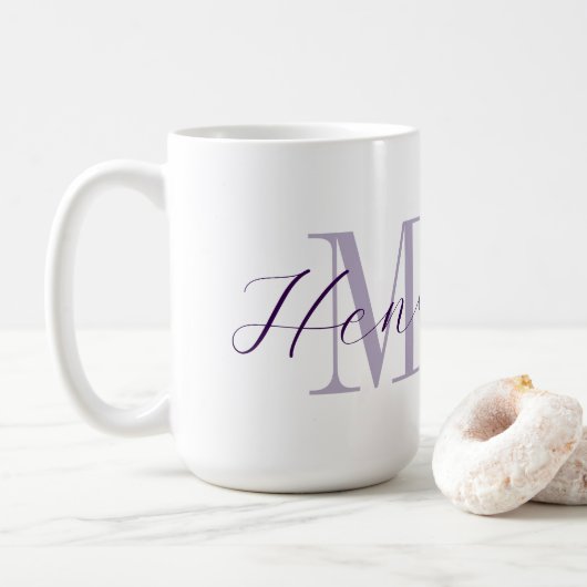 Frau Kaffeetasse (Mit Donut)