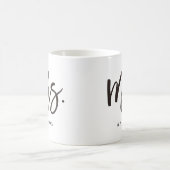 Frau Kalligraphie personalisiert Kaffeetasse (Mittel)