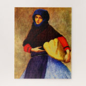 FRAU KALOCSA IM ARBEITSTAGSKLEI PUZZLE (Vertikal)