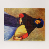 FRAU KALOCSA IM ARBEITSTAGSKLEI PUZZLE (Horizontal)