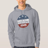 Frau Kamala Harris 2024 für Präsidentin Patriotic Hoodie (Vorderseite)