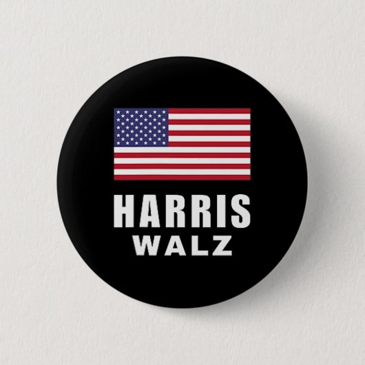 Frau Kamala Harris Tim Walz Vp Usa Amer Button (Vorderseite)