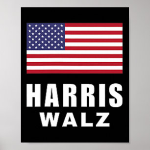 Frau Kamala Harris Tim Walz Vp Usa Amer Poster