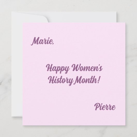 Frau Karte (Rückseite)