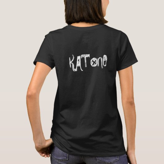 Frau KATONE "Liebe Ich, wenn ich tot bin" Schwarze T-Shirt (Rückseite)