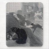 Frau & Katze, Alexandre Steinlen Mousepad (Vorne)