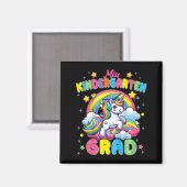 Frau Kindergarten Grad Unicorn Magnet (Vorderseite/Rückseite)