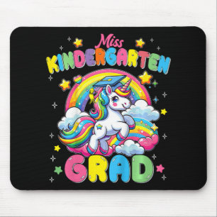 Frau Kindergarten Grad Unicorn Mousepad