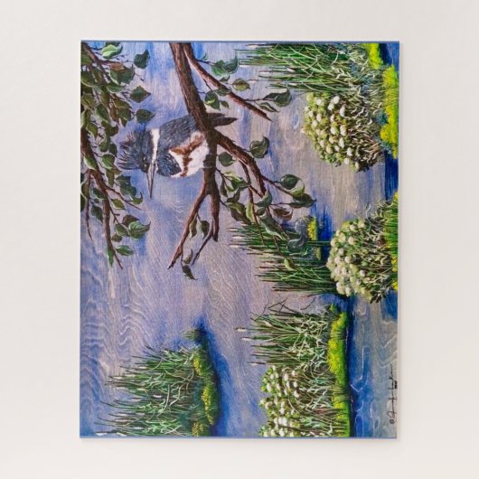 Frau Kingfisher Puzzle (Vertikal)