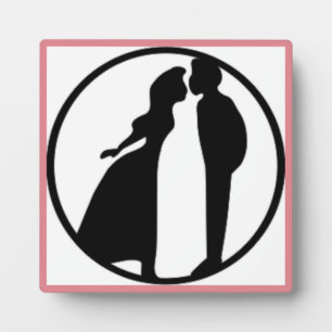 FRAU KISSING MAN FOTOPLATTE