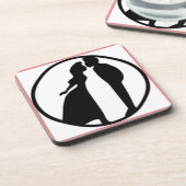 FRAU KISSING MAN UNTERSETZER (Linke Seite)