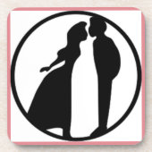 FRAU KISSING MAN UNTERSETZER (Vorderseite)