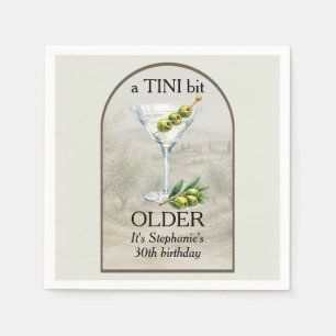 Frau Klassischer Mar Tini ein bisschen älter 30. G Serviette