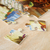 Frau Klaus u. Sankt Elfe backen Puzzle (Seite)