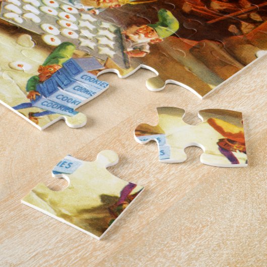 Frau Klaus u. Sankt Elfe backen Puzzle (Seite)