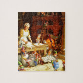 Frau Klaus u. Sankt Elfe backen Puzzle (Vertikal)