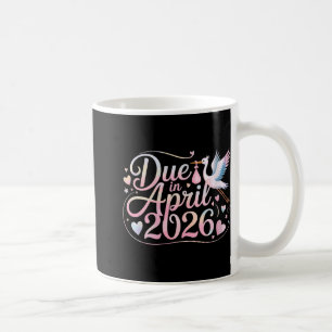 Frau kommt April 2026 fällig in neue Baby-Mama Mut Kaffeetasse