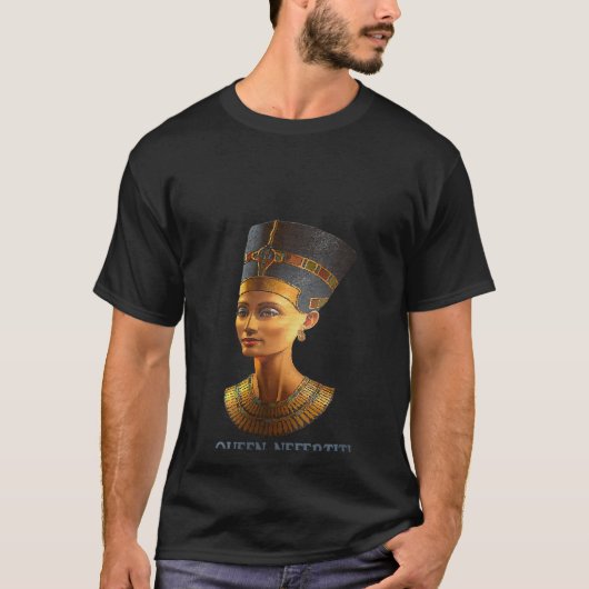 Frau Königin Nefertiti Alte ägyptische Pharao Fami T-Shirt (Vorderseite)