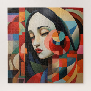 Frau Kubismus Abstrakte Kunst Puzzle