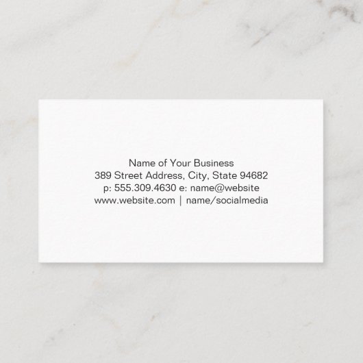 Frau lächeln ErwachsenMassage Visitenkarte (Rückseite)