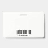 Frau lächeln | Unternehmen | Barcode Business Card Ausweis (Rückseite)