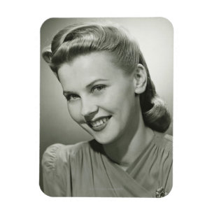 Frau lächelnde 2 magnet