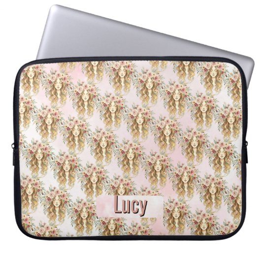Frau Laptopschutzhülle (Vorderseite)