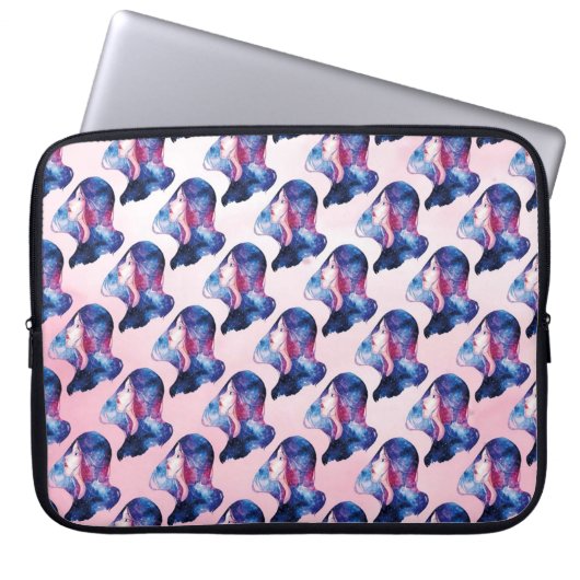 Frau Laptopschutzhülle (Vorderseite)