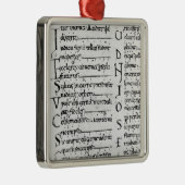 Frau Latin Lectionary Silbernes Ornament (Rechts)