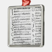 Frau Latin Lectionary Silbernes Ornament (Links)