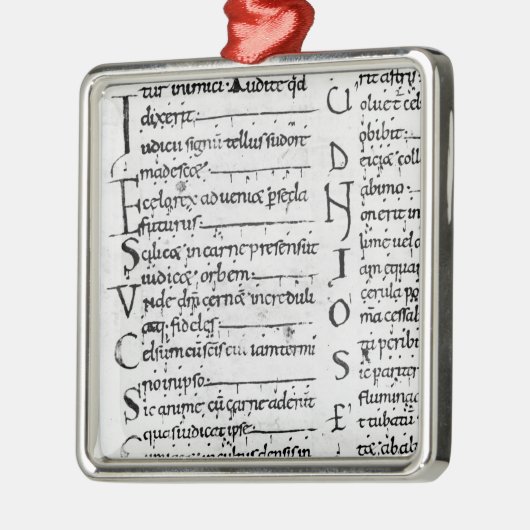 Frau Latin Lectionary Silbernes Ornament (Links)
