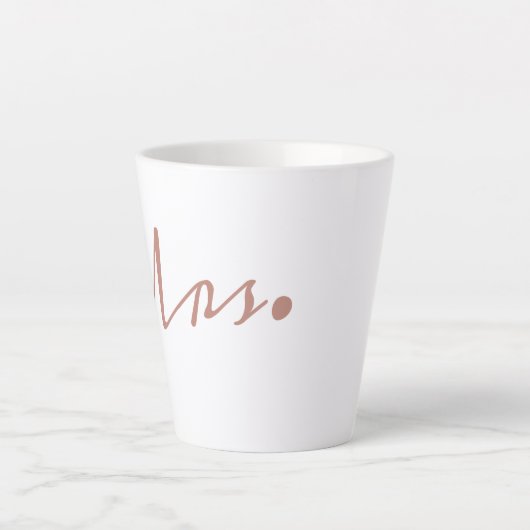 Frau Latte Tasse (Vorderseite)