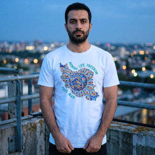Frau Leben Freiheit Persische Kunst Iranische Ge T-Shirt