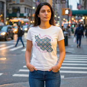 Frau Leben Freiheit Protest Blumen Rosa T-Shirt