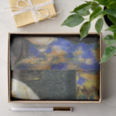 Frau lehnt auf einen Stuhl Seidenpapier (Geschenk)