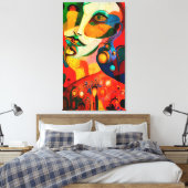 Frau Leinwanddruck (Insitu (Schlafzimmer))