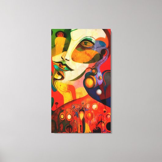Frau Leinwanddruck (Vorderseite)