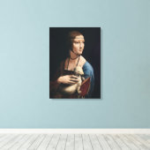 Frau Leonardo da Vincis mit Ermine (ca. 1490) Leinwanddruck (Insitu (Holzboden))