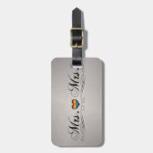 Frau Lesbian Pride Typografy Design Gepäckanhänger (Vorderseite vertikal)