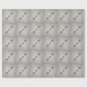 Frau Lesbian Pride Typografy Design Geschenkpapier (Flach)