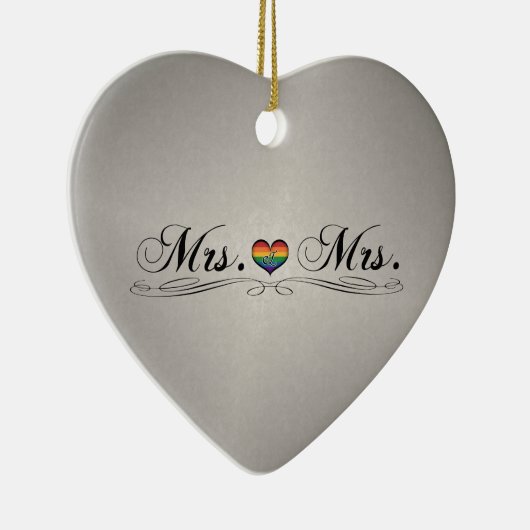 Frau Lesbian Pride Typografy Design Keramikornament (Rechts)