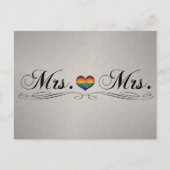 Frau Lesbian Pride Typografy Design Postkarte (Vorderseite)