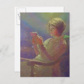 Frau Lesen, 1921 Postkarte (Vorne/Hinten)