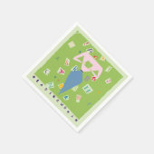 Frau lesen serviette (Ecke)